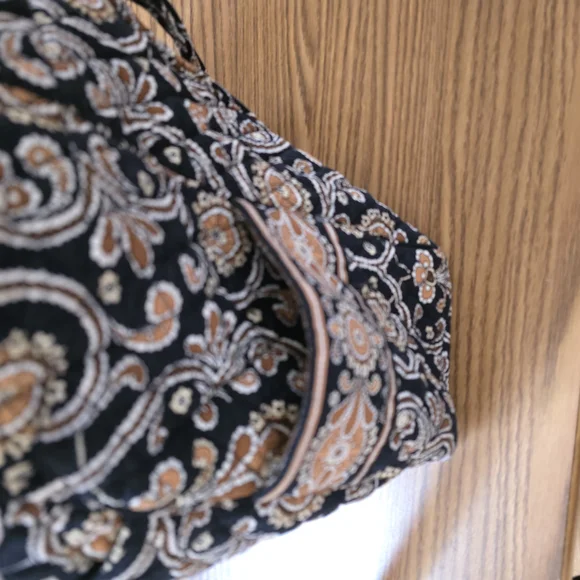 Vera Bradley Gold and Black Floral Tote Bag - Picture 3 of 5